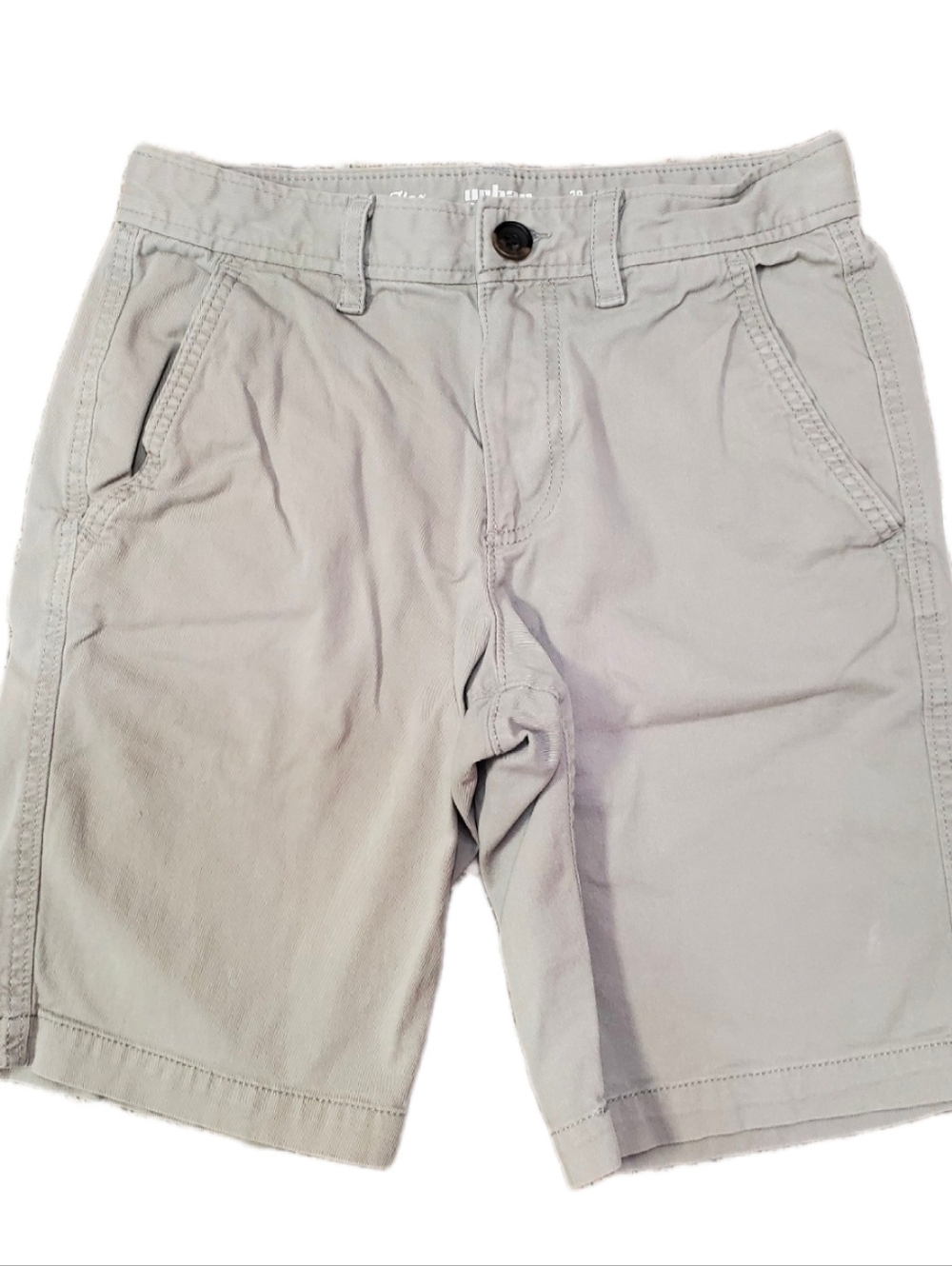 Urban Pipeline Light Gray Flat Front Chino Mens Shorts 29